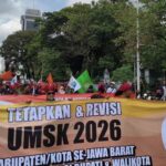 Ribuan Buruh Mulai Padati Patung Kuda Jakarta, Tolak UMP DKI 2026 yang Dinilai Tak Layak