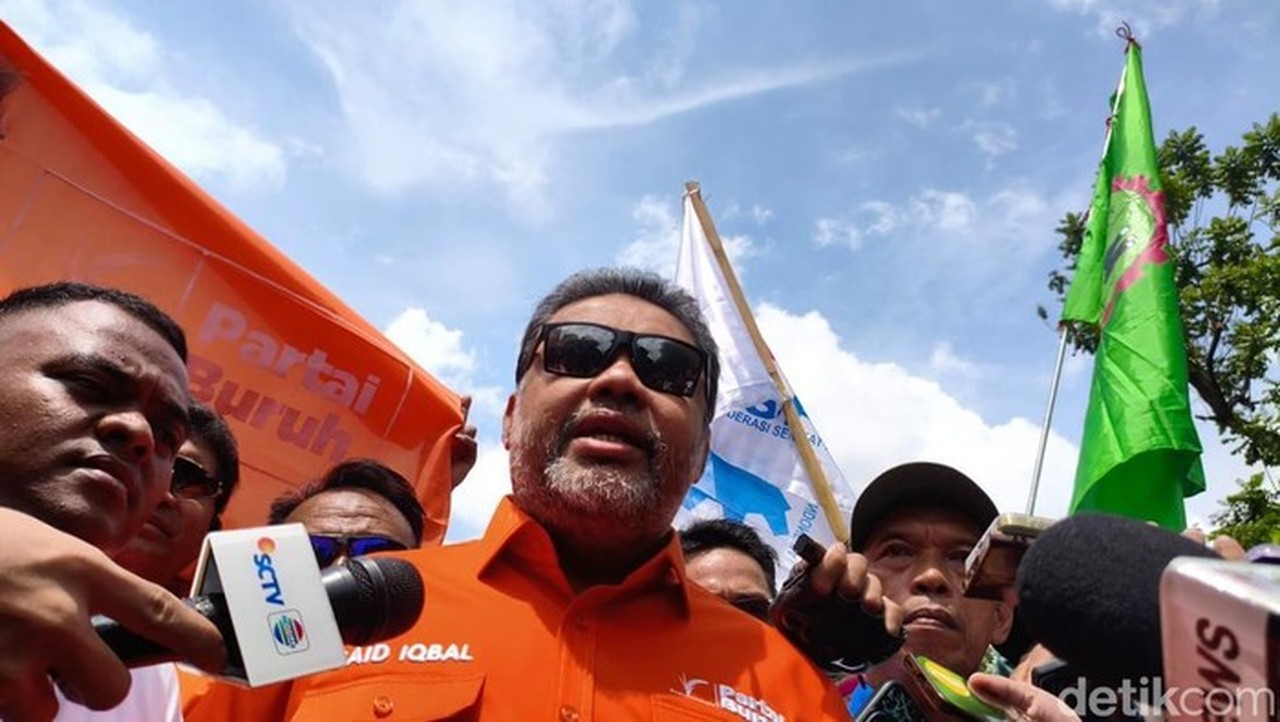 Said Iqbal: “Massa Buruh Hari Ini Sedikit, Sengaja Tunggu Respons Pemerintah untuk Negosiasi”